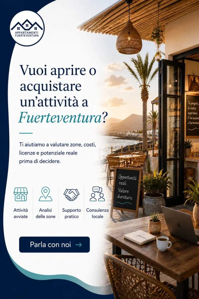 traspaso attivita fuerteventura
