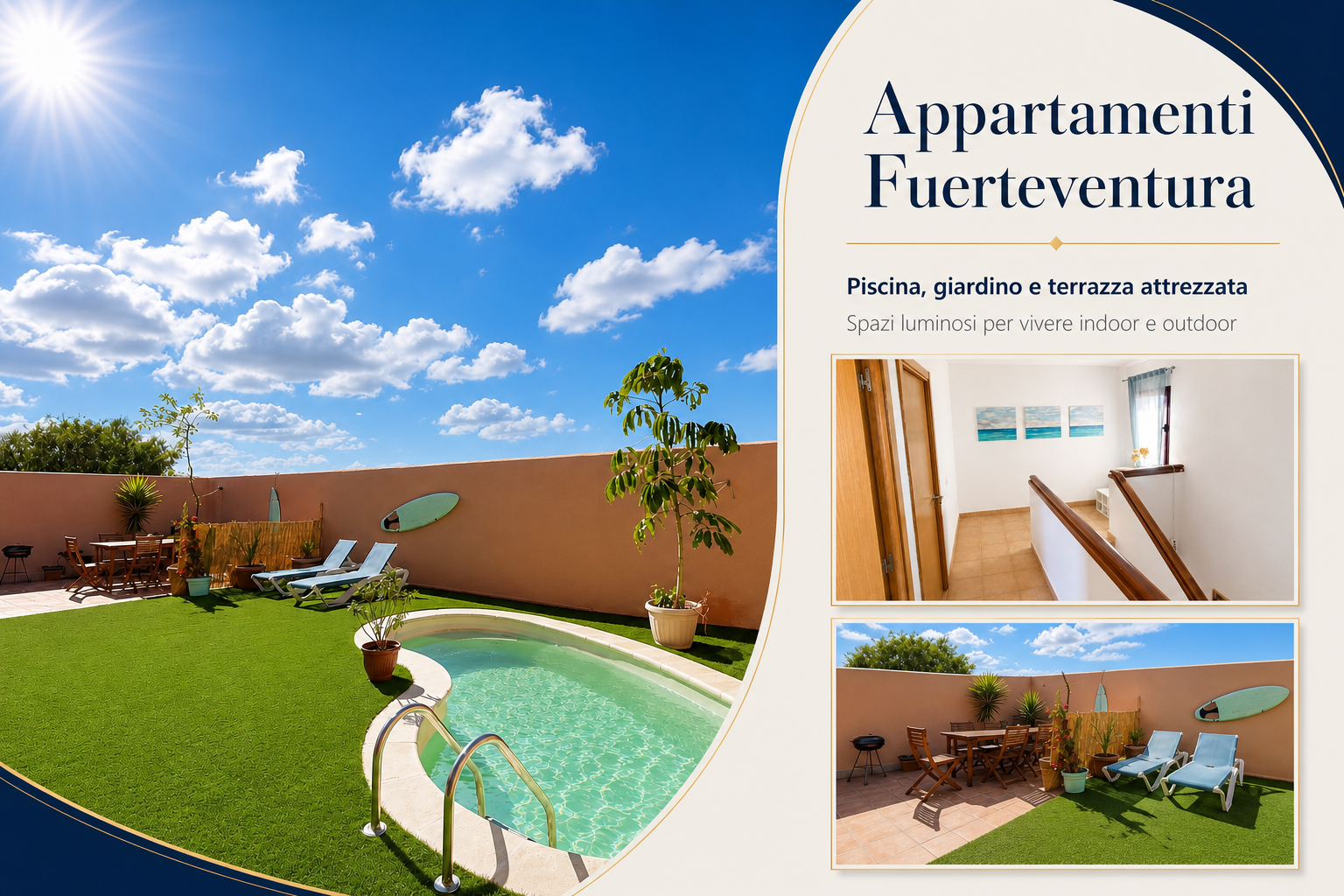 Appartamento con terrazza e vista mare a Fuerteventura