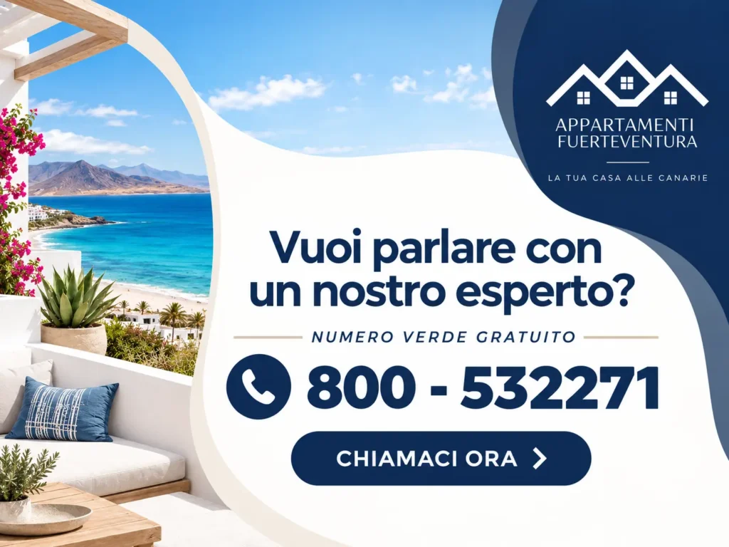 Numero Verde Appartaemnti Fuerteventura con logo blu